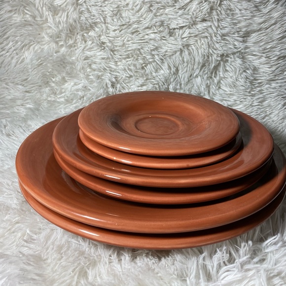 Fall Color Glass Plate Set - Picture 3 of 6